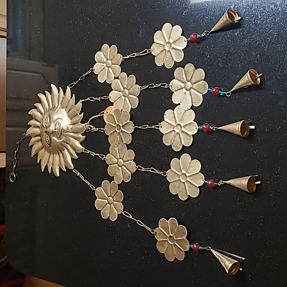 Sun & Flowers Wind Chime